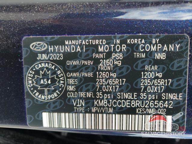 KM8JCCDE8RU265642 2024 HYUNDAI TUCSON photo no. 14