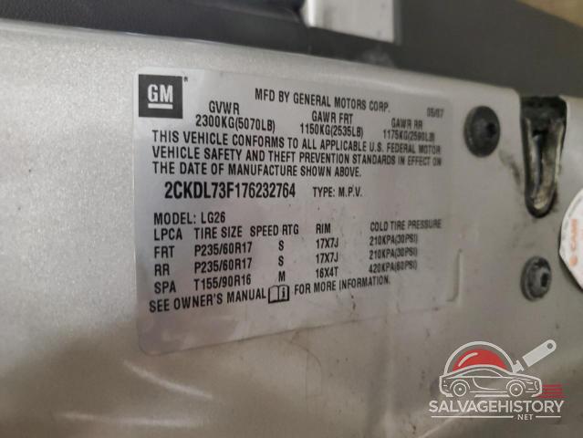 2CKDL73F176232764 2007 PONTIAC TORRENT photo no. 13