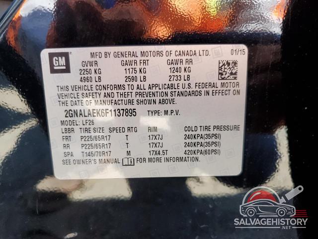 2GNALAEK6F1137895 2015 CHEVROLET EQUINOX photo no. 13