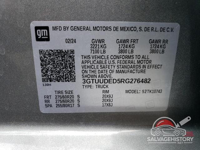 3GTUUDED5RG276482 2024 GMC SIERRA photo no. 12