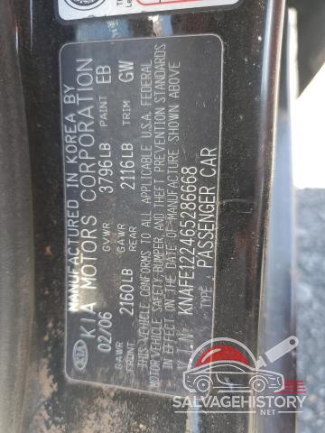 KNAFE122465286668 2006 KIA SPECTRA photo no. 13