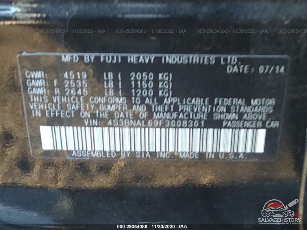 4S3BNAL69F3008301 2015 SUBARU LEGACY photo no. 9