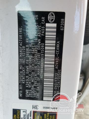 4T1BE46K19U915080 2009 TOYOTA CAMRY photo no. 12