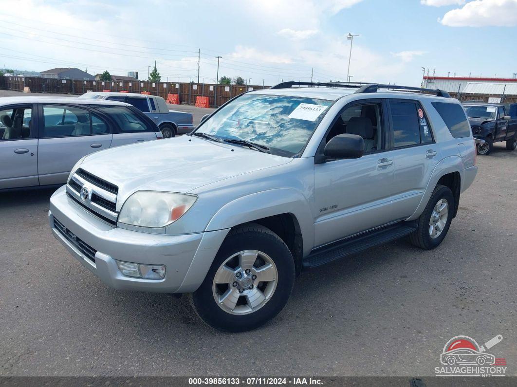 JTEBU14R250069884 2005 TOYOTA 4RUNNER photo no. 2