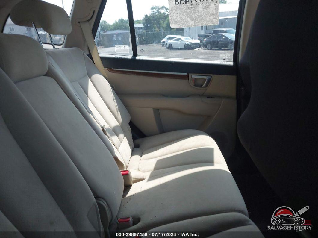 5NMSG73D28H153308 2008 HYUNDAI SANTA FE photo no. 8