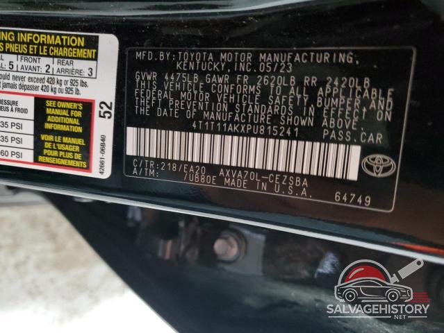 4T1T11AKXPU815241 2023 TOYOTA CAMRY photo no. 12