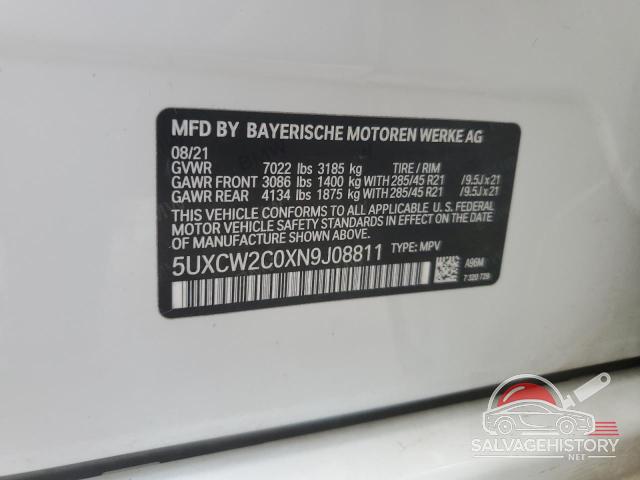 5UXCW2C0XN9J08811 2022 BMW X7 photo no. 13