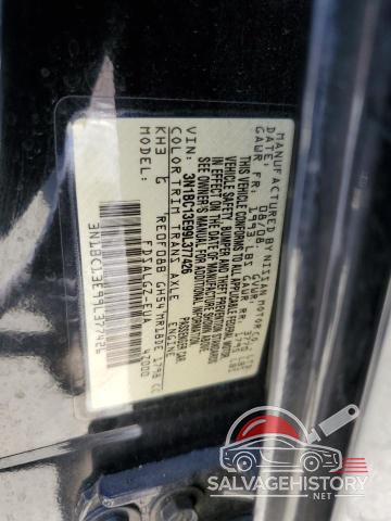 3N1BC13E99L377426 2009 NISSAN VERSA photo no. 12