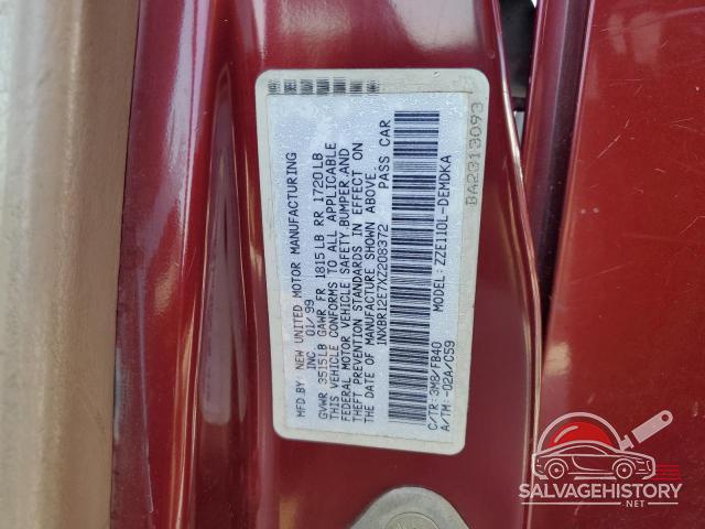 1NXBR12E7XZ208372 1999 TOYOTA COROLLA photo no. 12