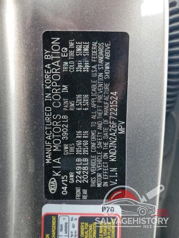 KNDJN2A26F7221524 2015 KIA SOUL photo no. 13