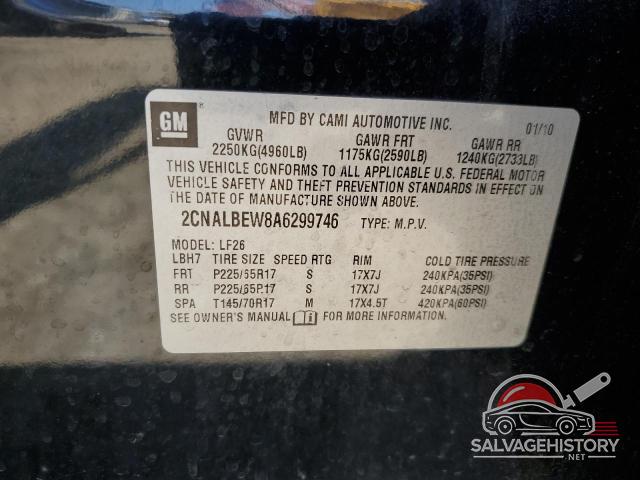 2CNALBEW8A6299746 2010 CHEVROLET EQUINOX photo no. 12