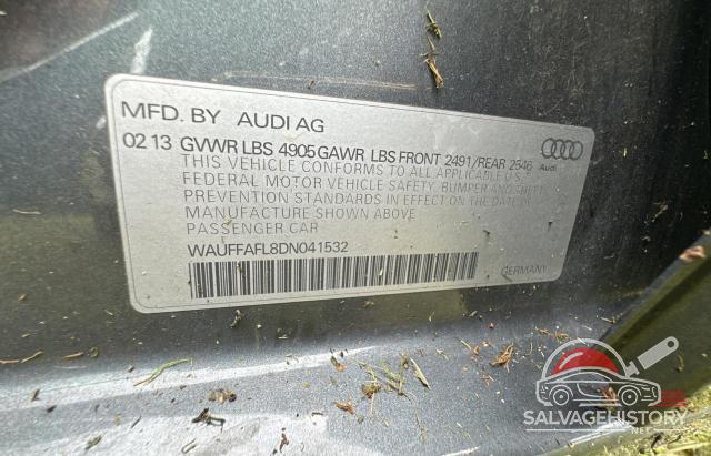 WAUFFAFL8DN041532 2013 AUDI A4 photo no. 10