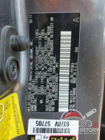 5TDYK3DC8CS188870 2012 TOYOTA All Models photo no. 13