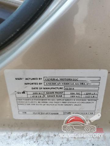 1G11C5SL0FF264608 2015 CHEVROLET MALIBU photo no. 12