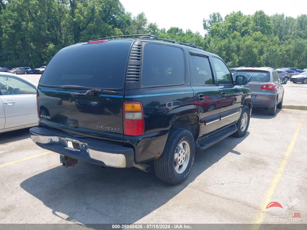 1GNEK13T71R212961 2001 CHEVROLET TAHOE photo no. 4