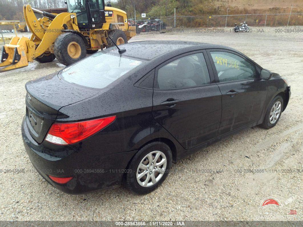 KMHCT4AE3EU766127 2014 HYUNDAI ACCENT photo no. 4