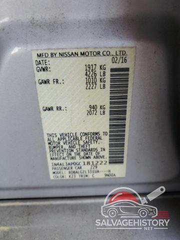 1N4AL3AP0GC181222 2016 NISSAN ALTIMA photo no. 12