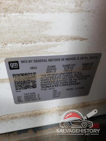 3GNAXXEV2NS104347 2022 CHEVROLET EQUINOX photo no. 13