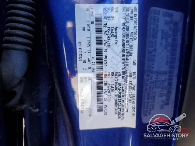 1FAHP3E28CL273836 2012 FORD FOCUS photo no. 12