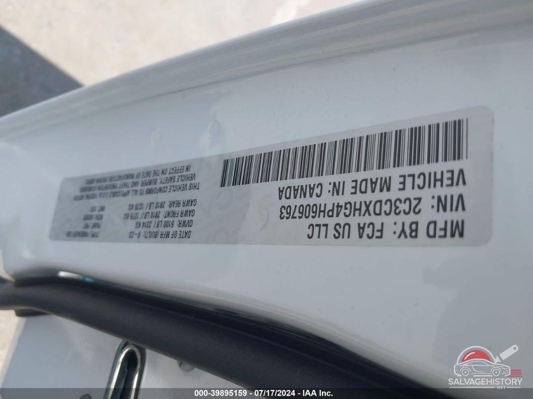 2C3CDXHG4PH606763 2023 DODGE CHARGER photo no. 9