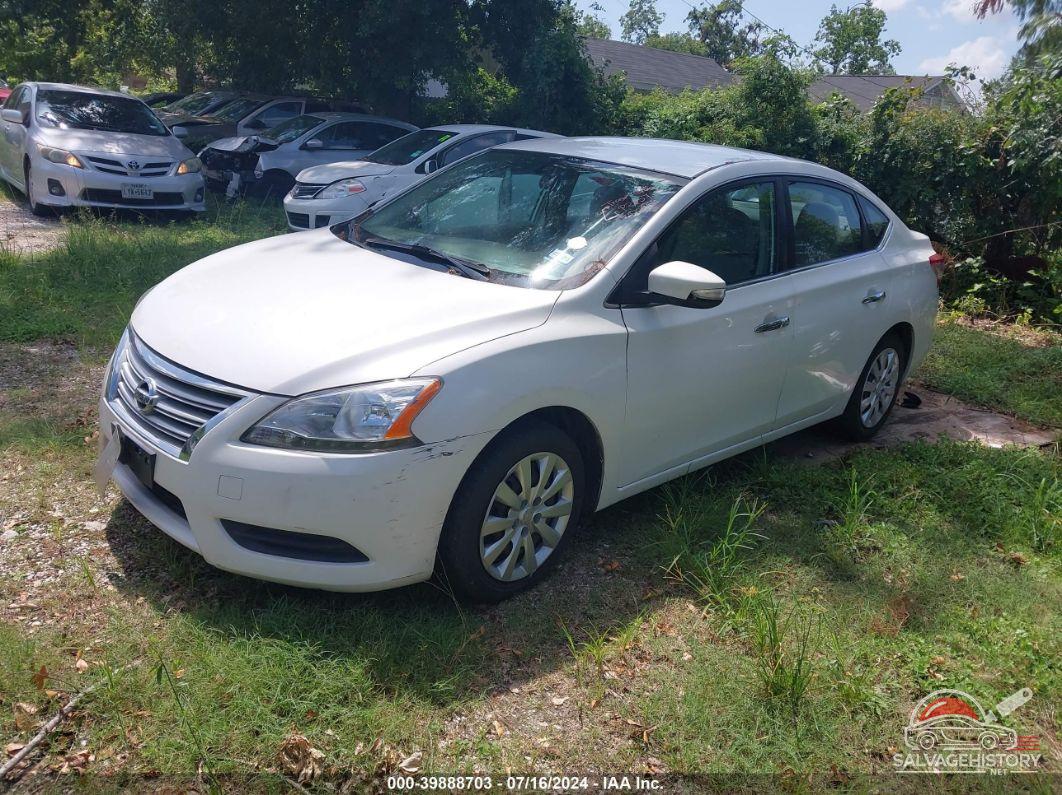 3N1AB7AP7DL722662 2013 NISSAN SENTRA photo no. 2
