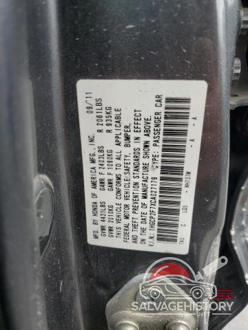 1HGCP2F7XCA027179 2012 HONDA ACCORD photo no. 12