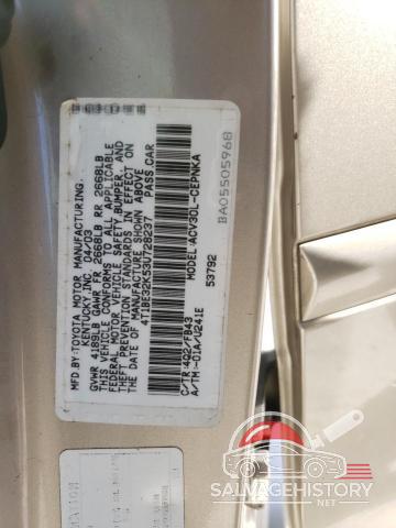 4T1BE32K53U728237 2003 TOYOTA CAMRY photo no. 12