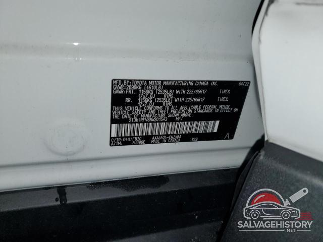 2T3H1RFV8NW201543 2022 TOYOTA RAV4 photo no. 12