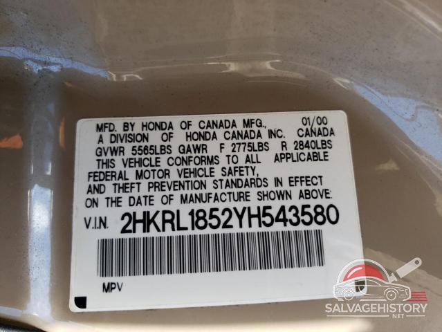 2HKRL1852YH543580 2000 HONDA All Models photo no. 13