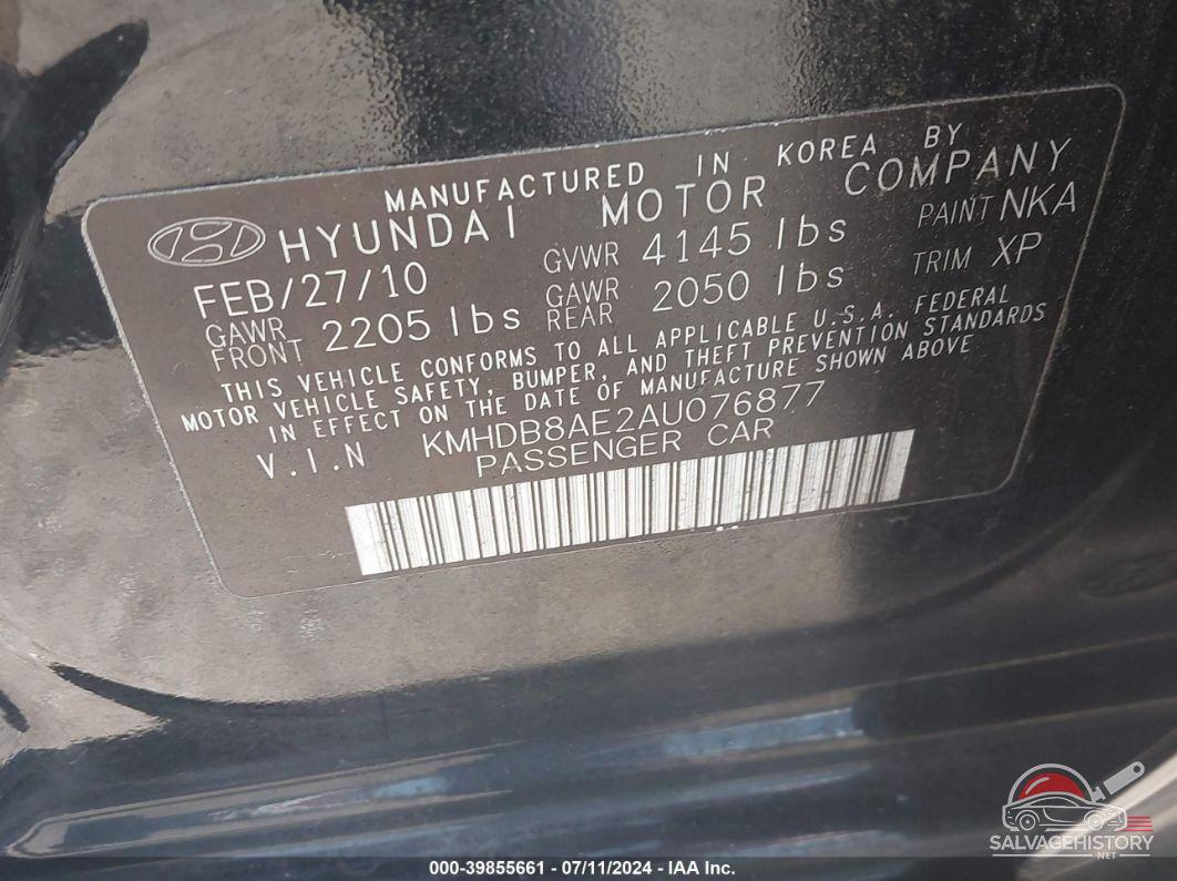 KMHDB8AE2AU076877 2010 HYUNDAI ELANTRA TOURING photo no. 9
