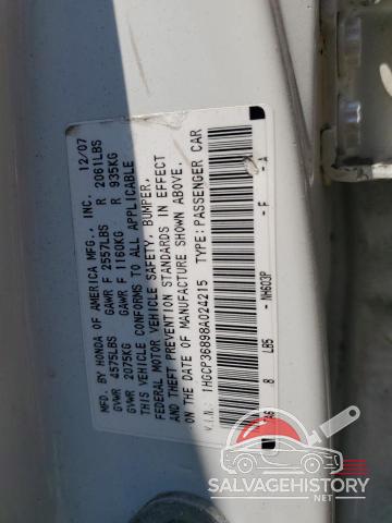 1HGCP36898A024215 2008 HONDA ACCORD photo no. 13