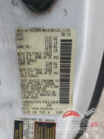 1N6BD0CT4FN701569 2015 NISSAN FRONTIER photo no. 12