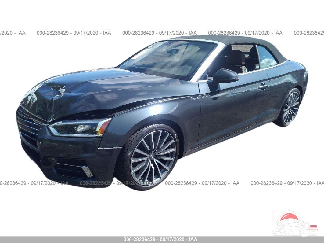WAUYNGF56KN010776 2019 AUDI A5 CABRIOLET photo no. 2