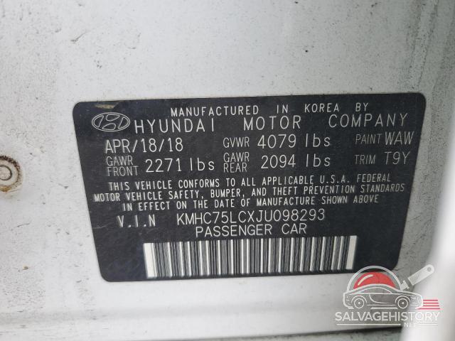 KMHC75LCXJU098293 2018 HYUNDAI IONIQ photo no. 12