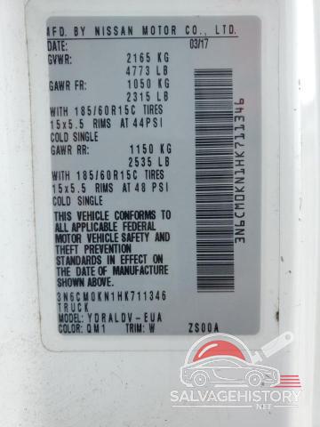 3N6CM0KN1HK711346 2017 NISSAN NV photo no. 13