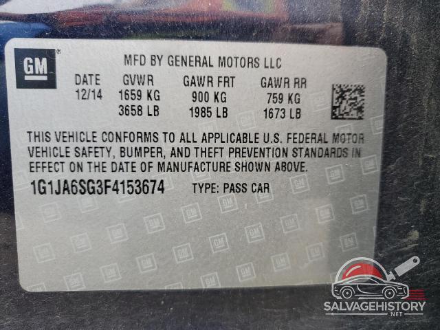 1G1JA6SG3F4153674 2015 CHEVROLET SONIC photo no. 12