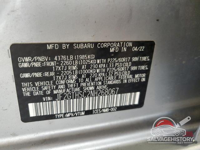 JF2GTHSC2NH268067 2022 SUBARU CROSSTREK photo no. 14