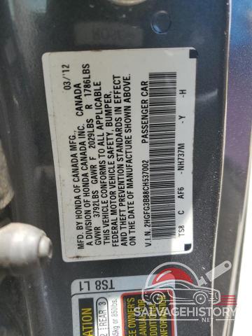 2HGFG3B88CH537002 2012 HONDA CIVIC photo no. 12