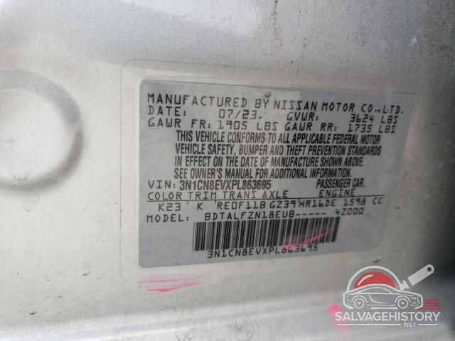 3N1CN8EVXPL863695 2023 NISSAN VERSA photo no. 13