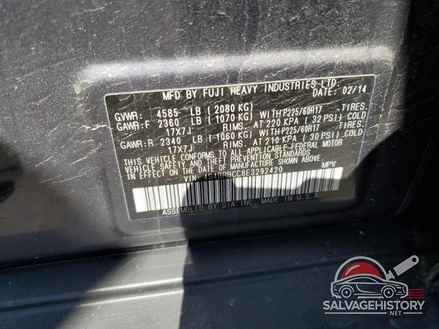 4S4BRBCC8E3292420 2014 SUBARU OUTBACK photo no. 13