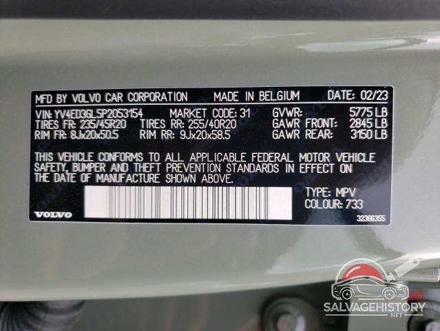 YV4ED3GL5P2053154 2023 VOLVO C40 RECHAR photo no. 13