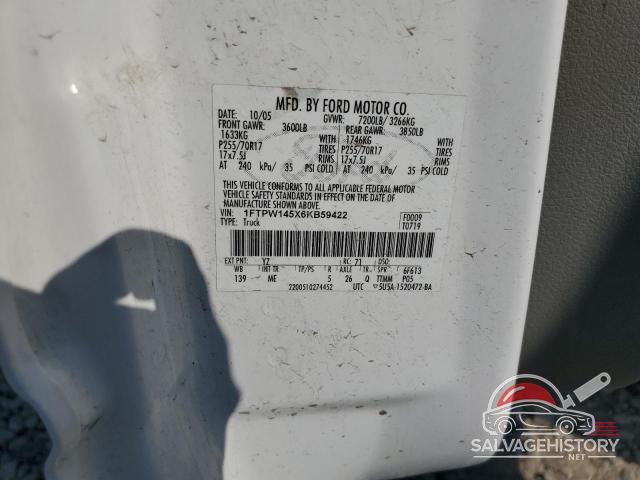 1FTPW145X6KB59422 2006 FORD F-150 photo no. 12