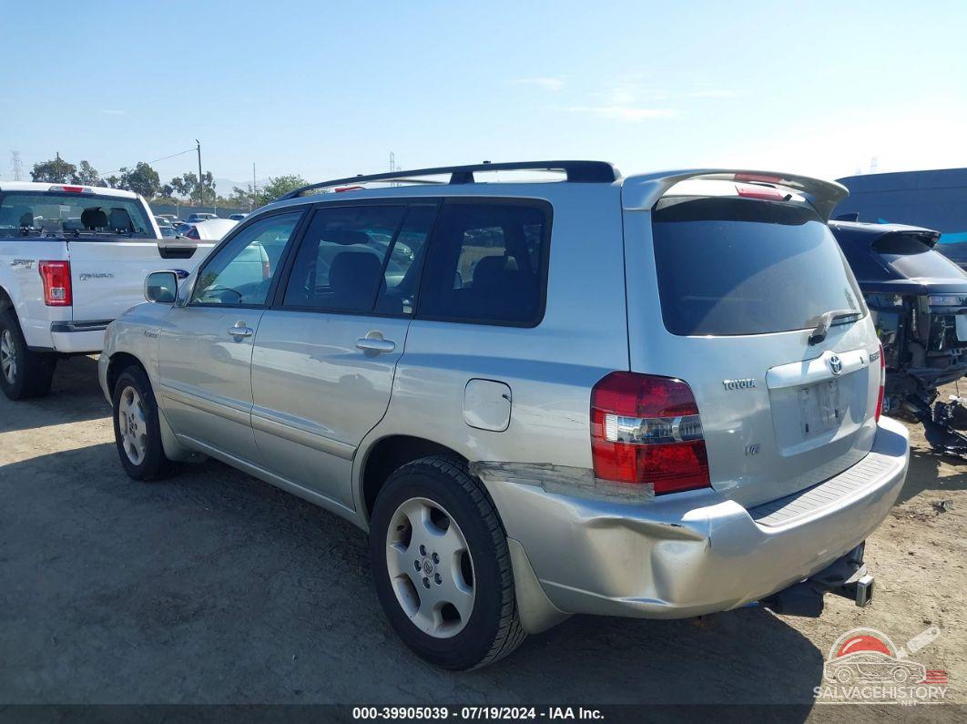 JTEDP21A640009478 2004 TOYOTA HIGHLANDER photo no. 3