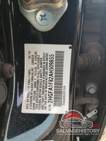 2HGFA1F82AH509855 2010 HONDA CIVIC photo no. 12