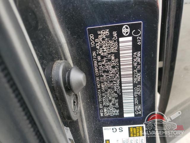 JTDVPMAE0MJ151276 2021 TOYOTA COROLLA photo no. 12