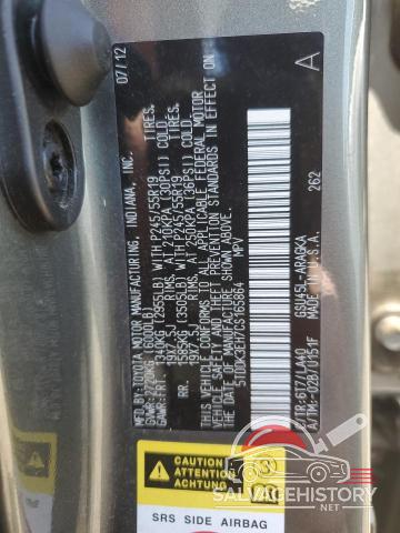 5TDDK3EH7CS165864 2012 TOYOTA HIGHLANDER photo no. 12
