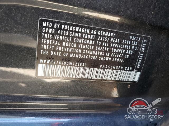 WVWHV7AJ0DW128553 2013 VOLKSWAGEN GTI photo no. 13