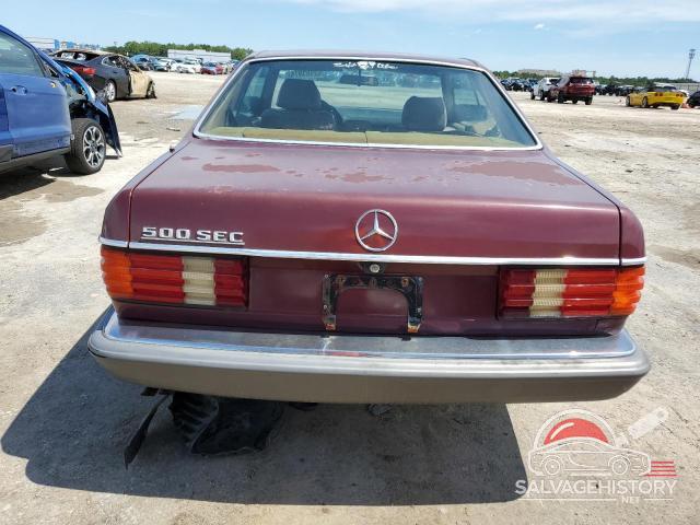 WDBCA44D6FA141462 1985 MERCEDES-BENZ 500-CLASS photo no. 6