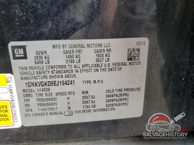 1GNKVGKD8EJ194241 2014 CHEVROLET TRAVERSE photo no. 13