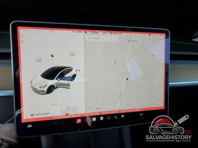 5YJ3E1EB2MF984189 2021 TESLA MODEL 3 photo no. 9
